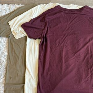 Lululemon Beige and Olive T-Shirts